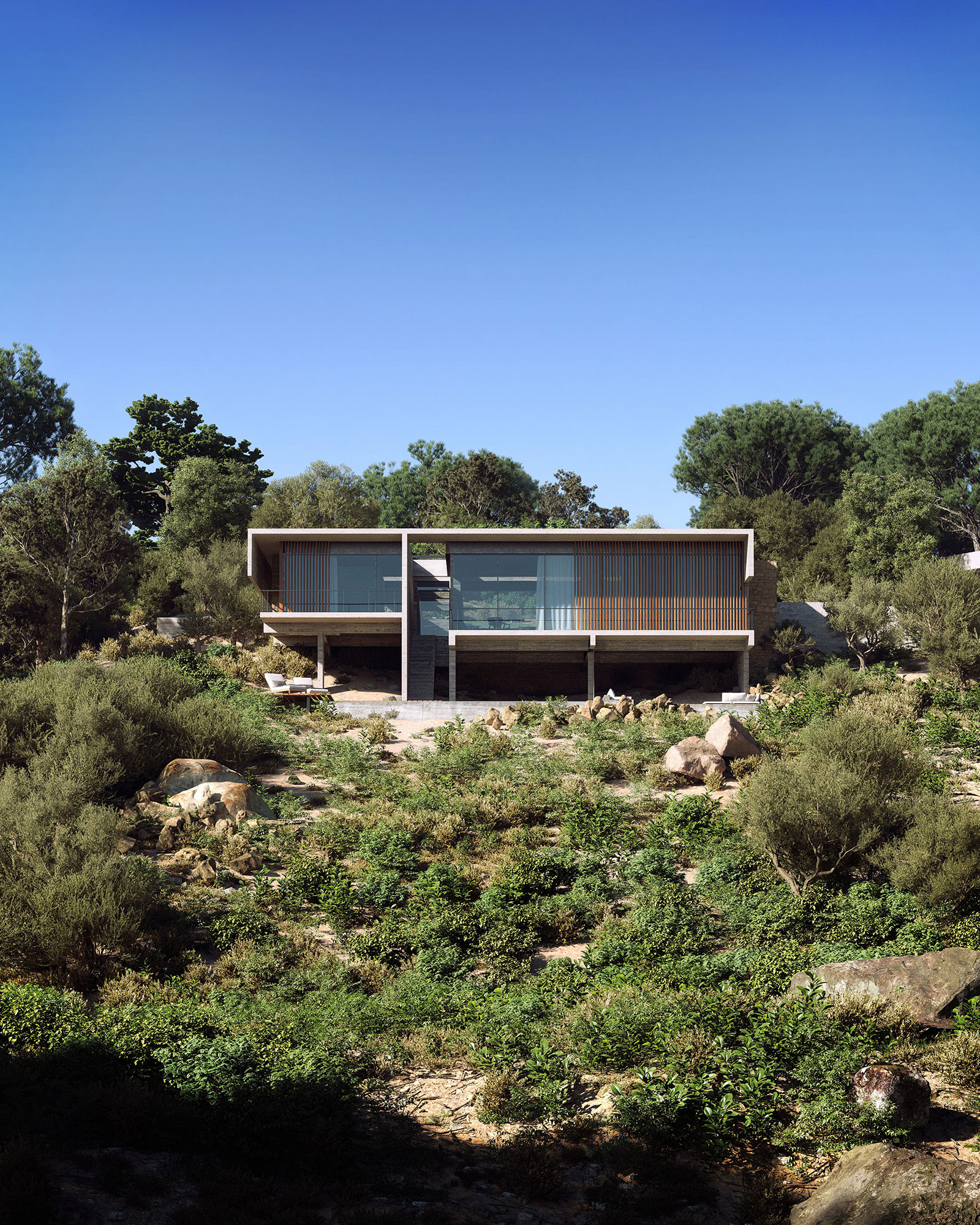 Maison contemporaine en béton brut - Maison 2.04