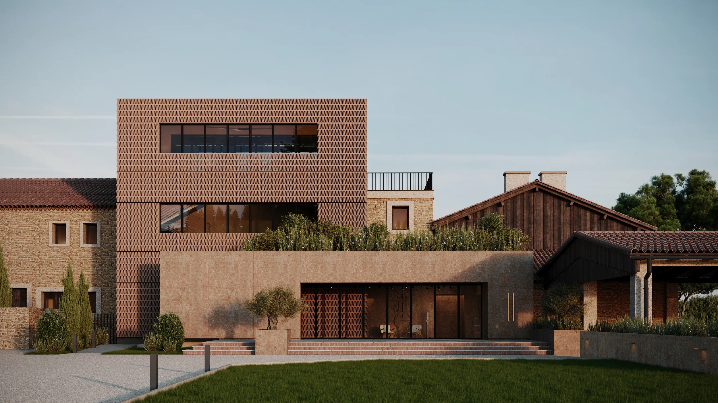 Patio des oliviers, Pascual architecte